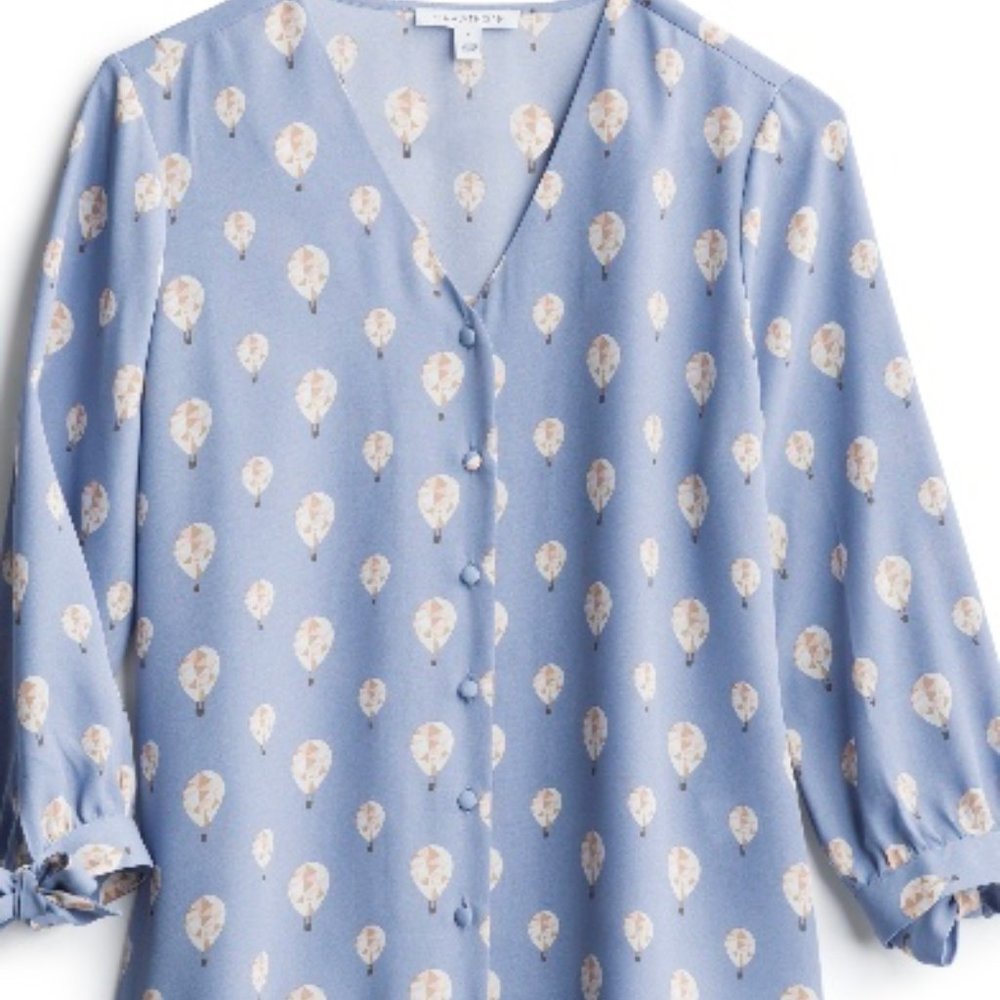 Light blue blouse